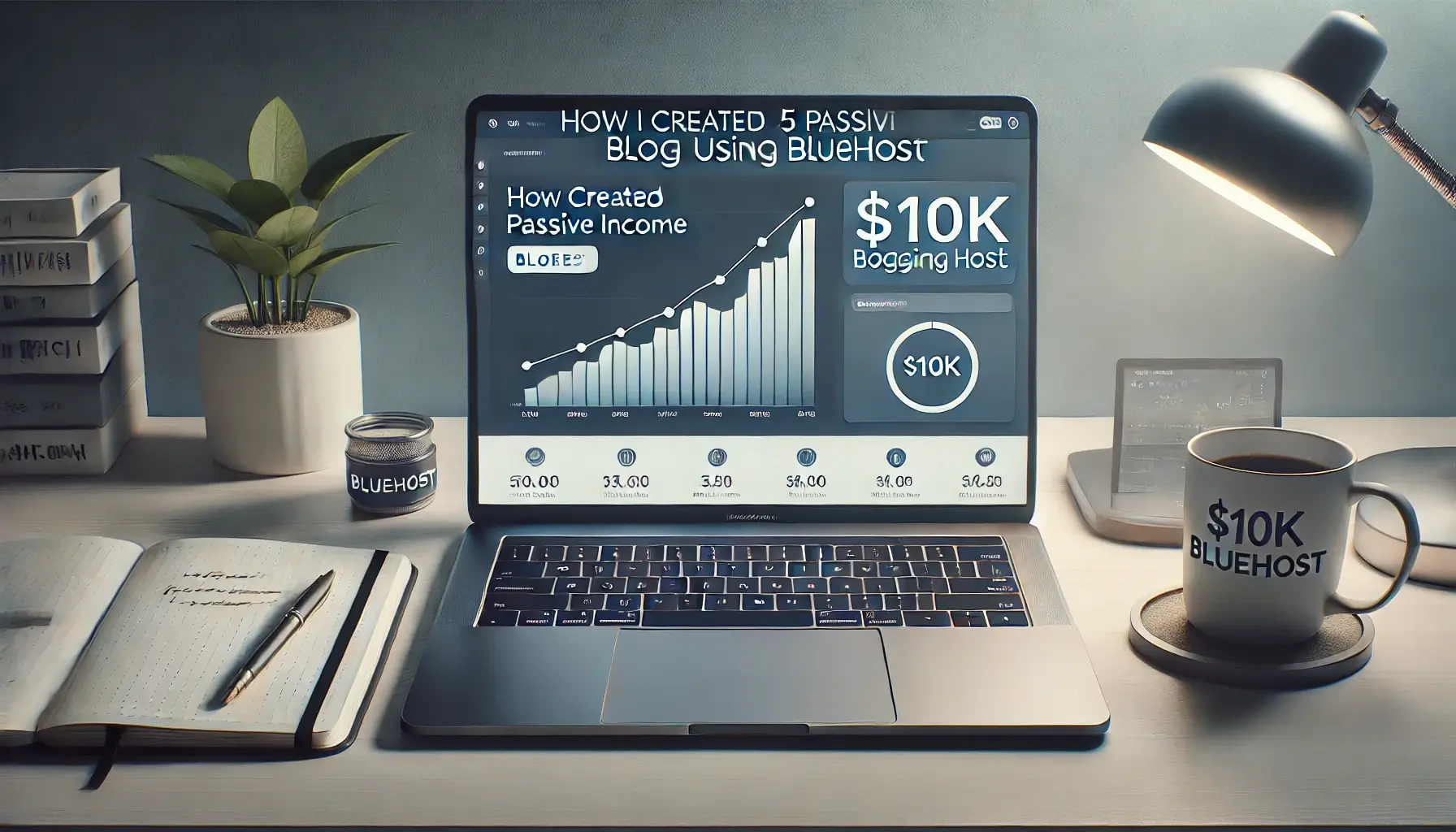 How to start a blog with Bluehost and earn passive income